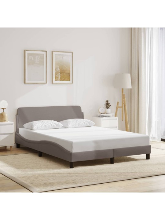 Rám postele bez matrace taupe 120 x 200 cm textil