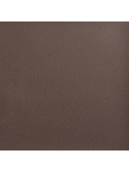 Rám postele s čelem hnědý 120x200 cm umělá kůže