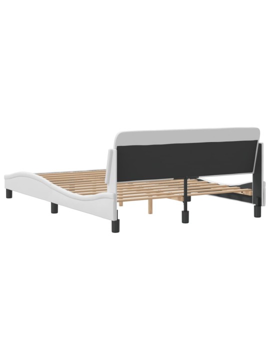 Rám postele s čelem černý 140x190 cm umělá kůže