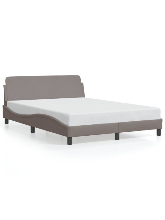 Rám postele bez matrace taupe 140 x 200 cm textil