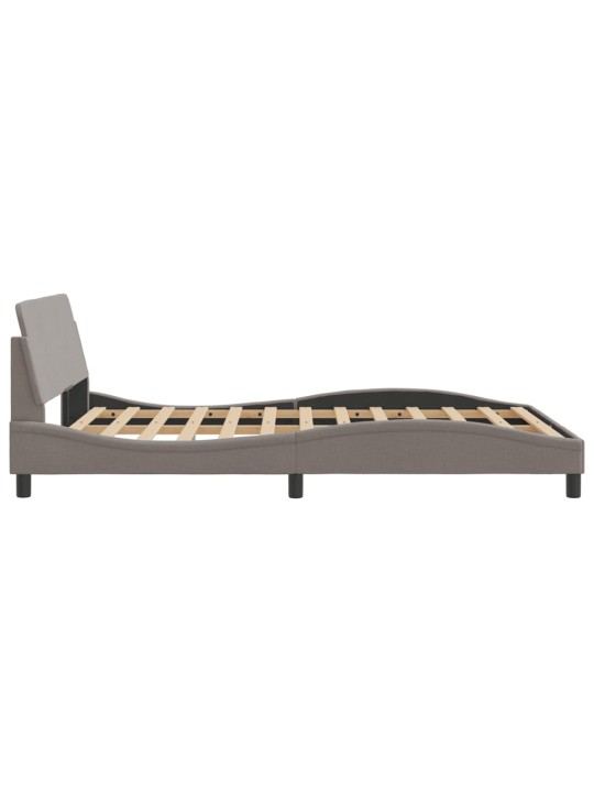 Rám postele bez matrace taupe 140 x 200 cm textil