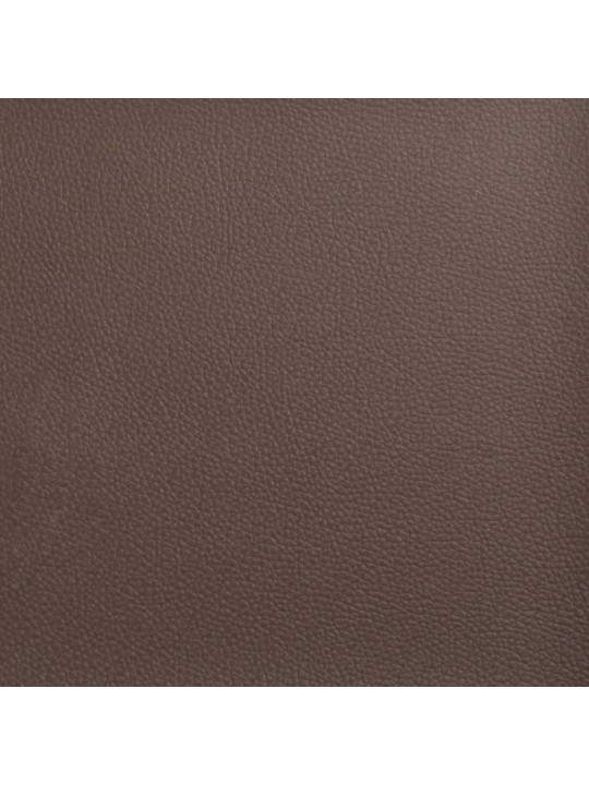 Rám postele s čelem hnědý 140x200 cm umělá kůže