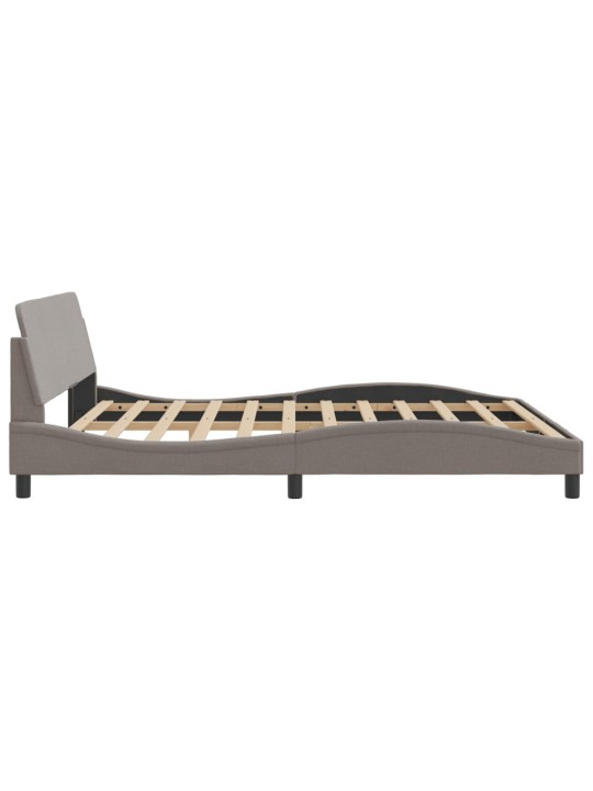 Rám postele bez matrace taupe 180 x 200 cm textil