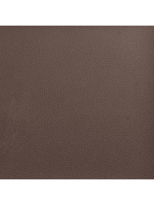 Rám postele s čelem hnědý 200x200 cm umělá kůže