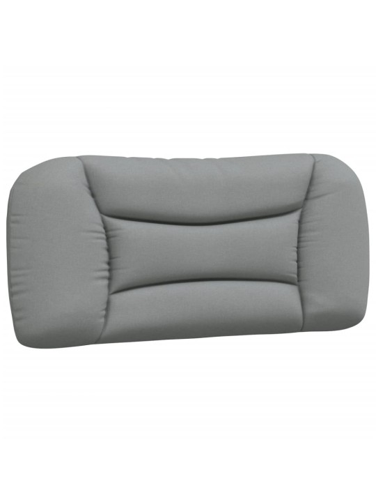 Polštář na čelo postele světle šedý 80 cm textil