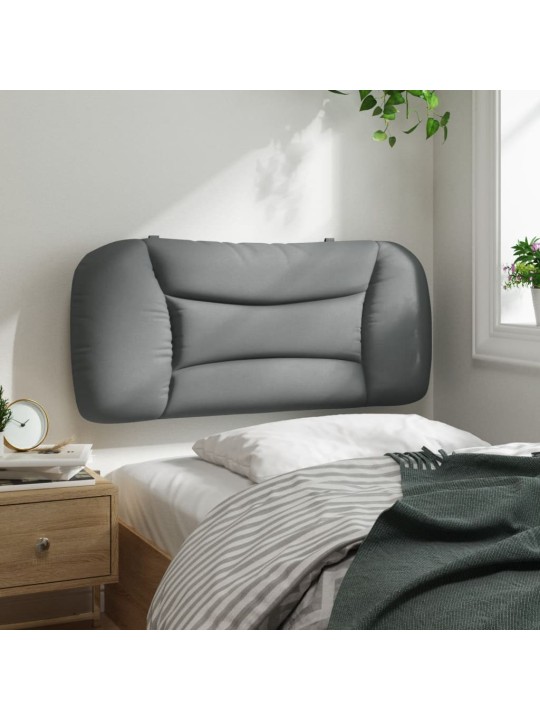 Polštář na čelo postele světle šedý 80 cm textil