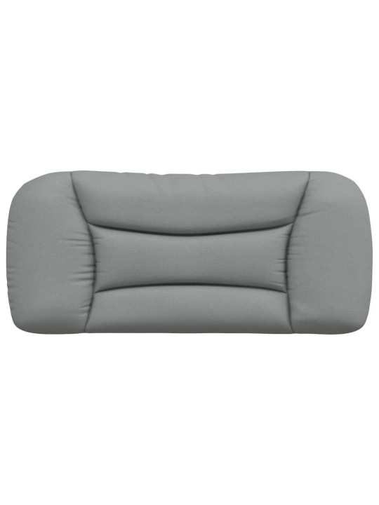 Polštář na čelo postele světle šedý 80 cm textil