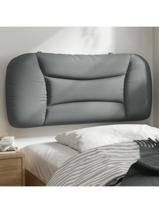 Polštář na čelo postele světle šedý 80 cm textil