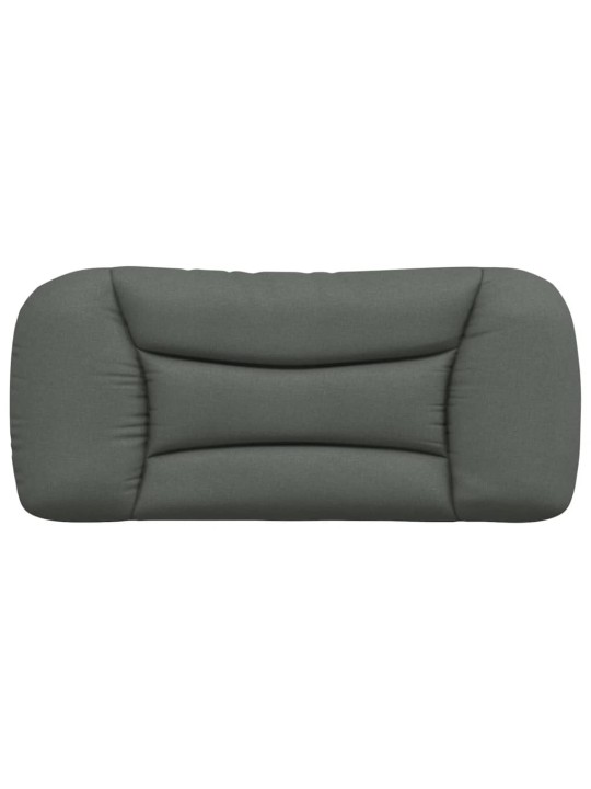 Polštář na čelo postele tmavě šedý 80 cm textil