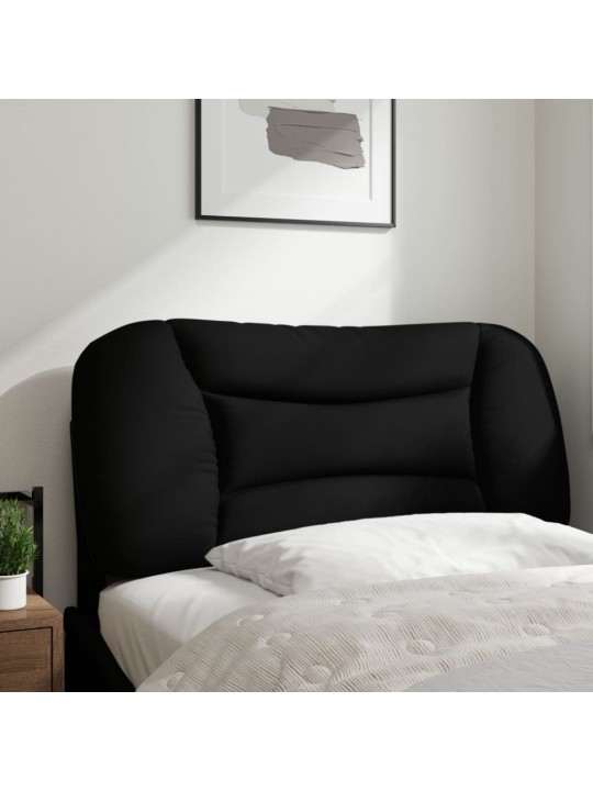 Polštář na čelo postele černý 80 cm textil