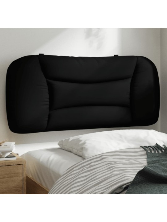Polštář na čelo postele černý 80 cm textil