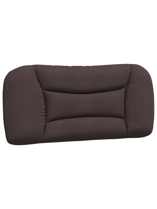 Polštář na čelo postele tmavě hnědý 80 cm textil