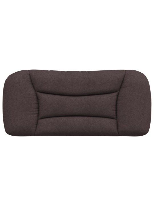 Polštář na čelo postele tmavě hnědý 80 cm textil