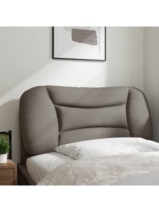 Polštář na čelo postele taupe 80 cm textil