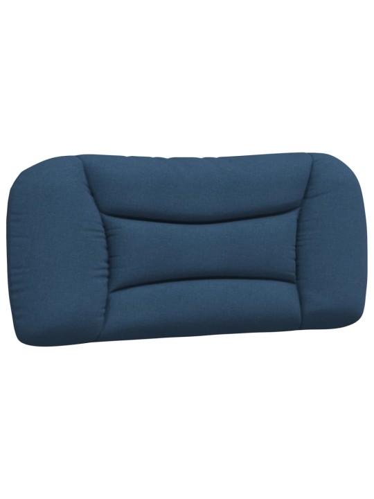Polštář na čelo postele modrý 80 cm textil