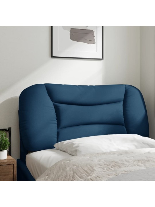 Polštář na čelo postele modrý 80 cm textil