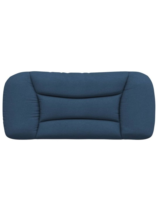 Polštář na čelo postele modrý 80 cm textil