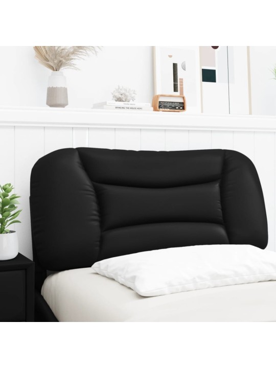 Polštář na čelo postele černý 80 cm umělá kůže