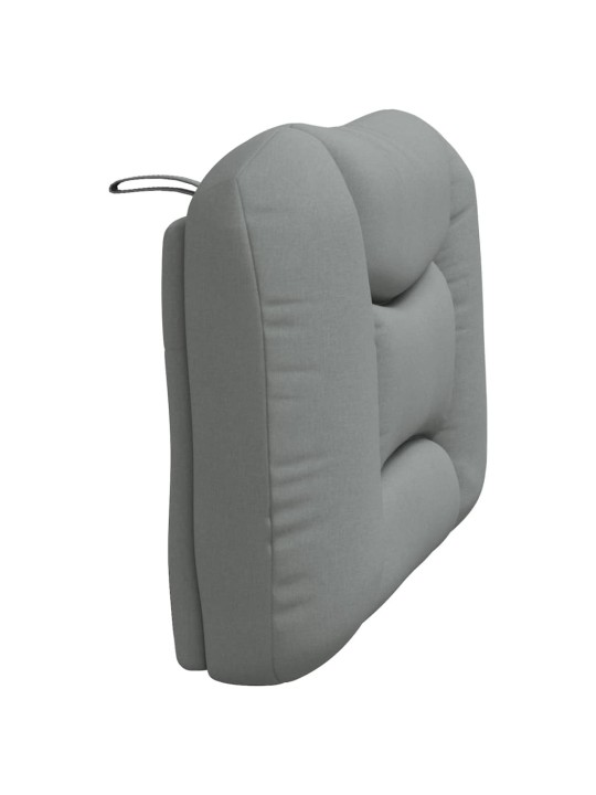 Polštář na čelo postele světle šedý 90 cm textil