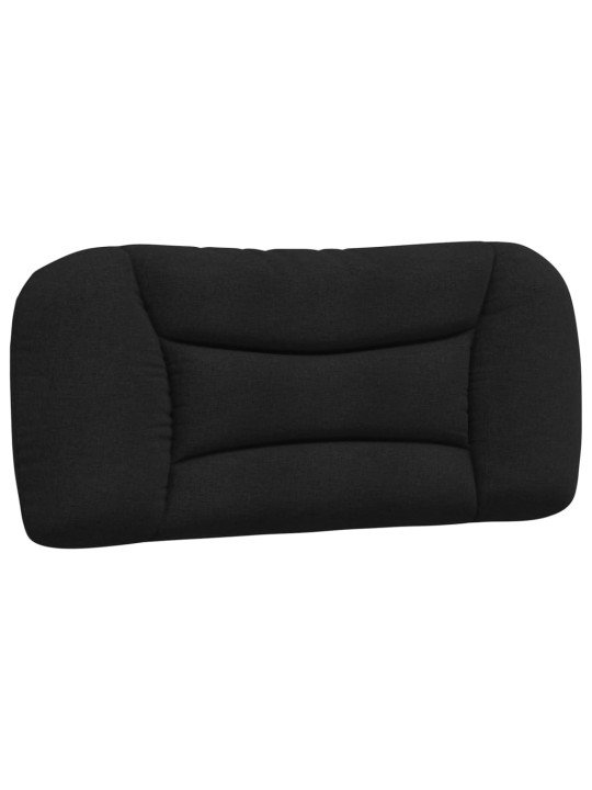 Polštář na čelo postele černý 90 cm textil