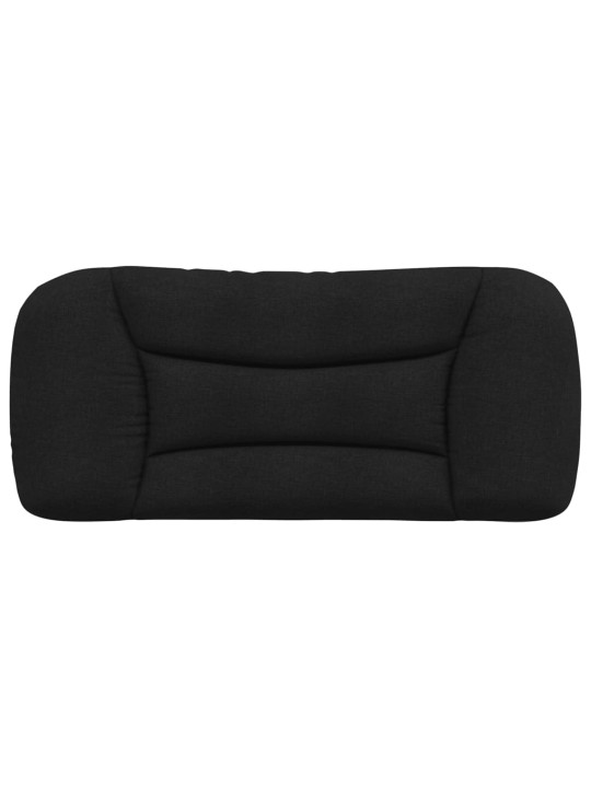 Polštář na čelo postele černý 90 cm textil