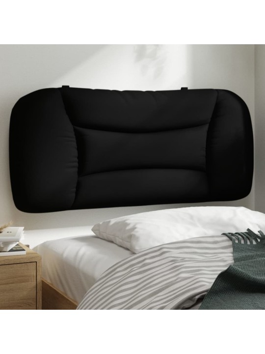 Polštář na čelo postele černý 90 cm textil