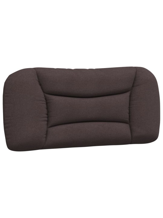 Polštář na čelo postele tmavě hnědý 90 cm textil