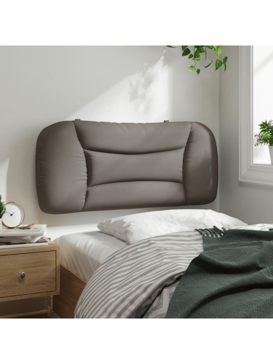 Polštář na čelo postele taupe 90 cm textil