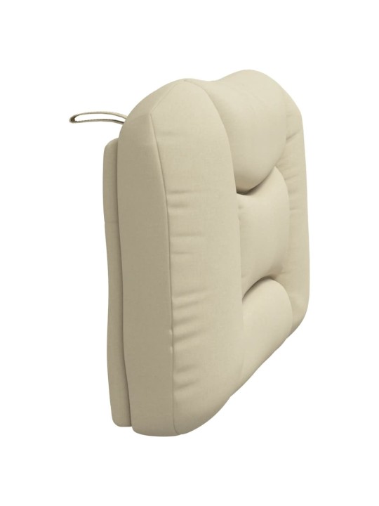 Polštář na čelo postele krémový 90 cm textil