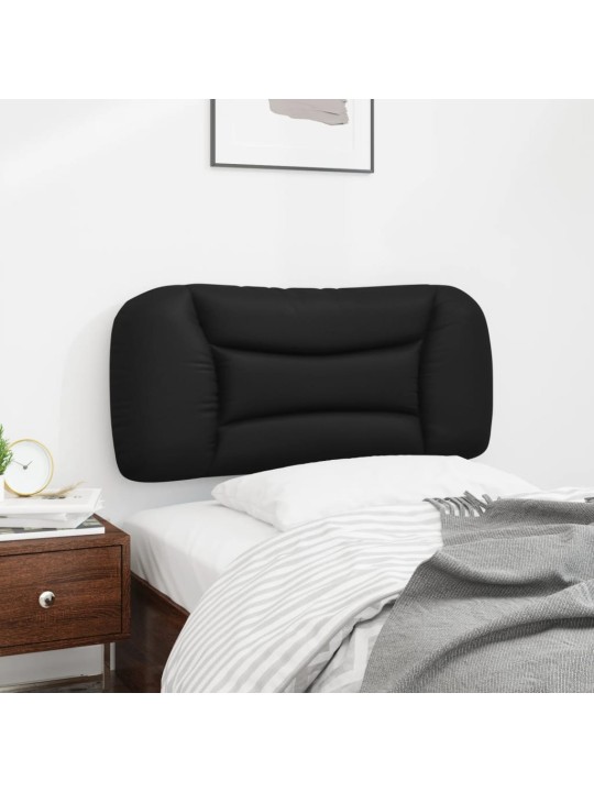 Polštář na čelo postele černý 90 cm umělá kůže