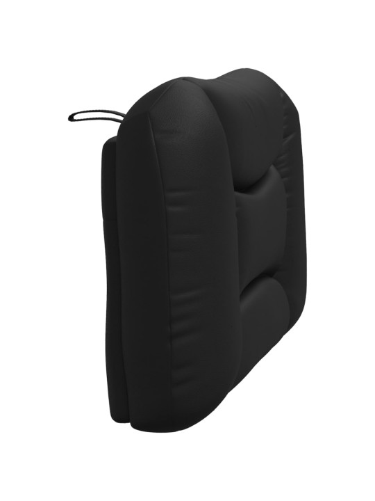 Polštář na čelo postele černý 90 cm umělá kůže