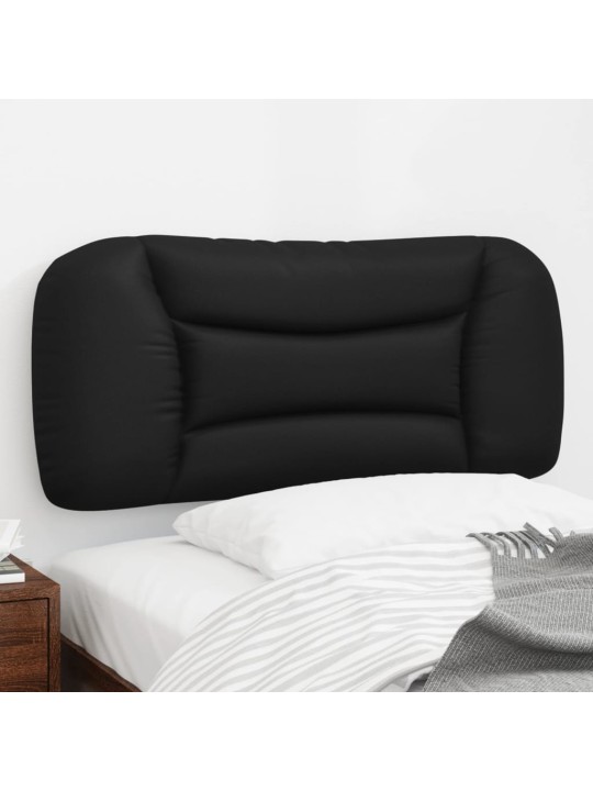 Polštář na čelo postele černý 90 cm umělá kůže