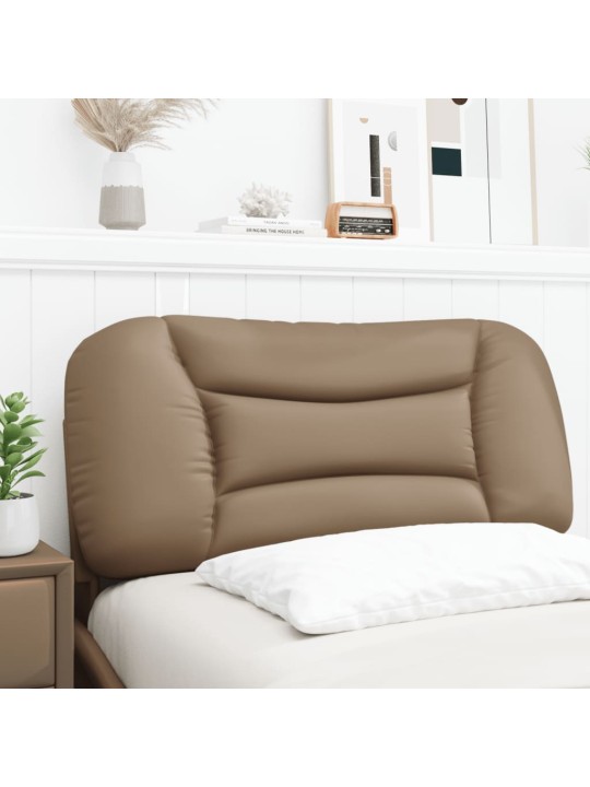 Polštář na čelo postele cappuccino 90 cm umělá kůže
