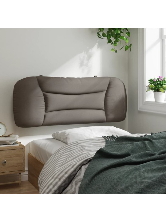 Polštář na čelo postele taupe 100 cm textil