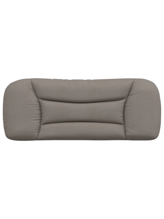 Polštář na čelo postele taupe 100 cm textil