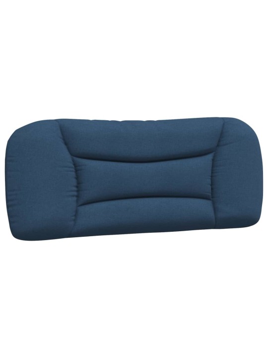 Polštář na čelo postele modrý 100 cm textil