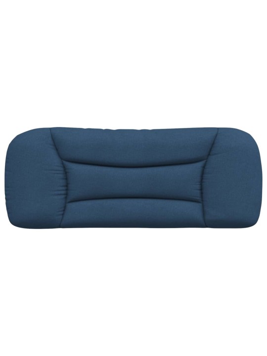 Polštář na čelo postele modrý 100 cm textil