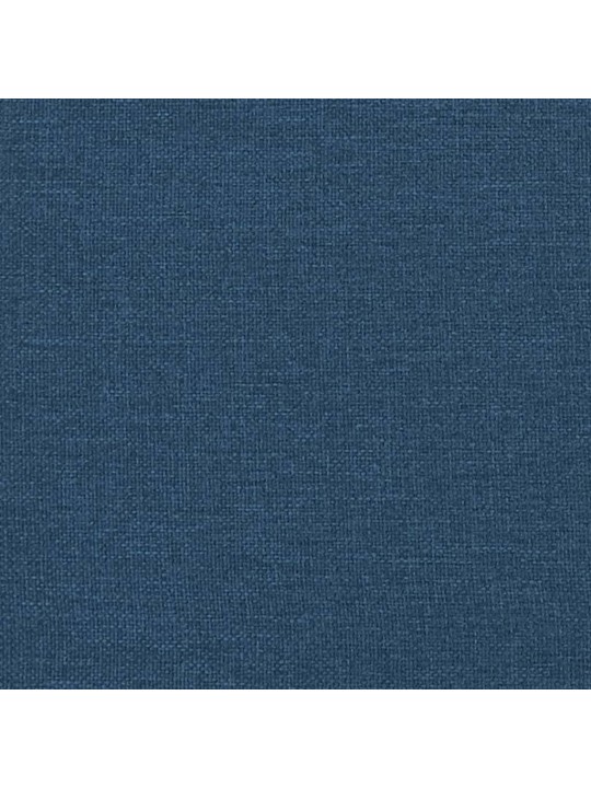 Polštář na čelo postele modrý 100 cm textil