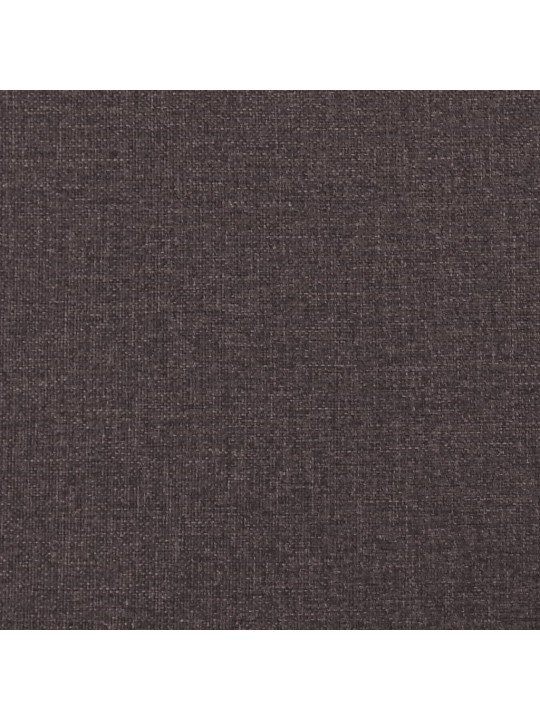Polštář na čelo postele tmavě hnědý 120 cm textil