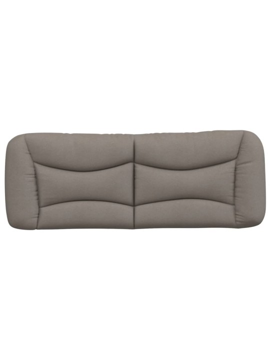 Polštář na čelo postele taupe 120 cm textil