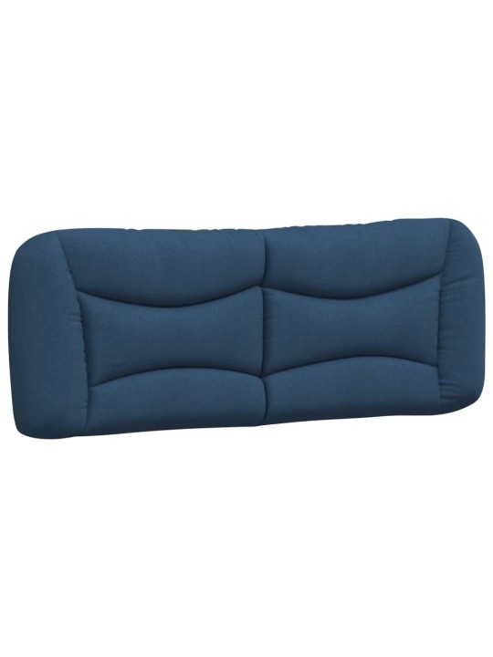 Polštář na čelo postele modrý 120 cm textil