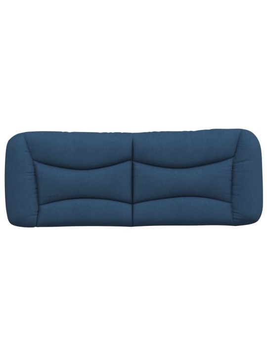 Polštář na čelo postele modrý 120 cm textil