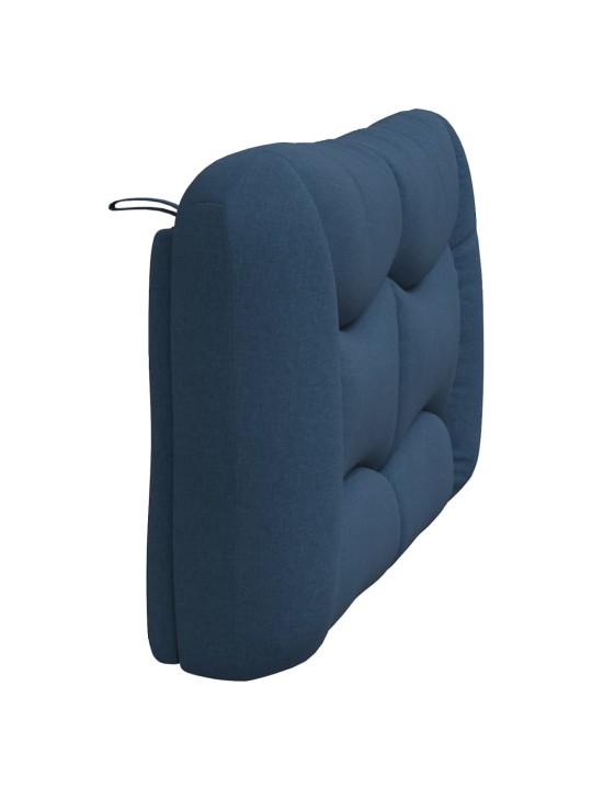 Polštář na čelo postele modrý 120 cm textil