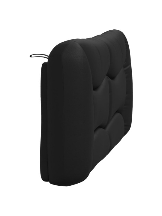 Polštář na čelo postele černý 120 cm umělá kůže