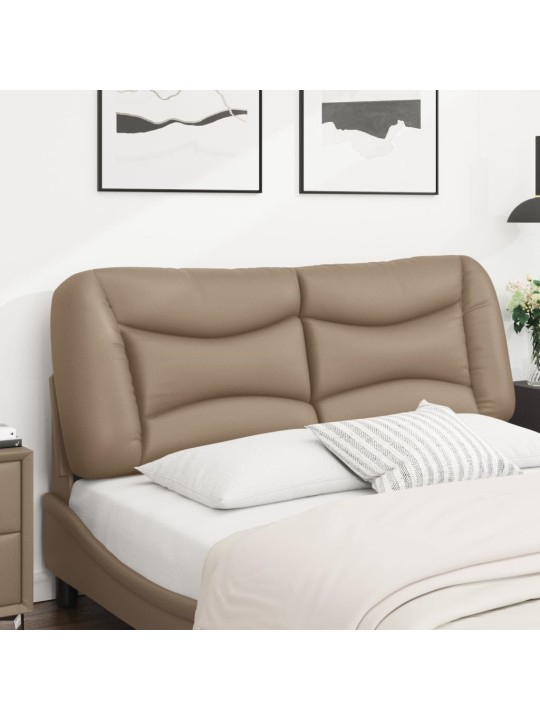Polštář na čelo postele cappuccino 120 cm umělá kůže