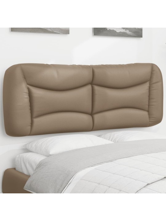 Polštář na čelo postele cappuccino 120 cm umělá kůže