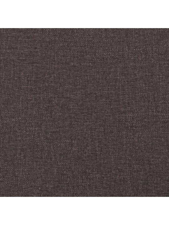 Polštář na čelo postele tmavě hnědý 140 cm textil