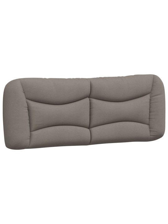 Polštář na čelo postele taupe 140 cm textil
