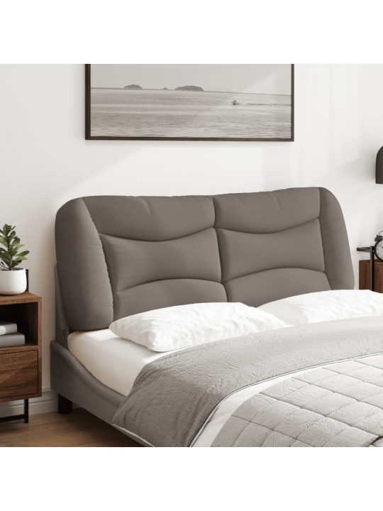 Polštář na čelo postele taupe 140 cm textil