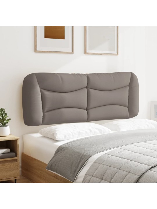 Polštář na čelo postele taupe 140 cm textil